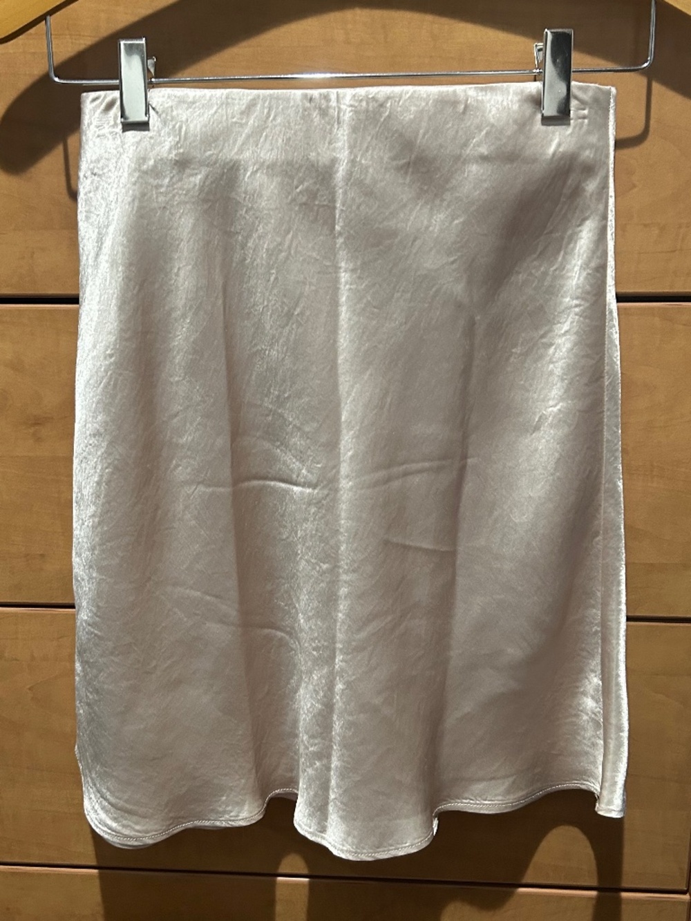 Aritzia Satin mini slip skirt